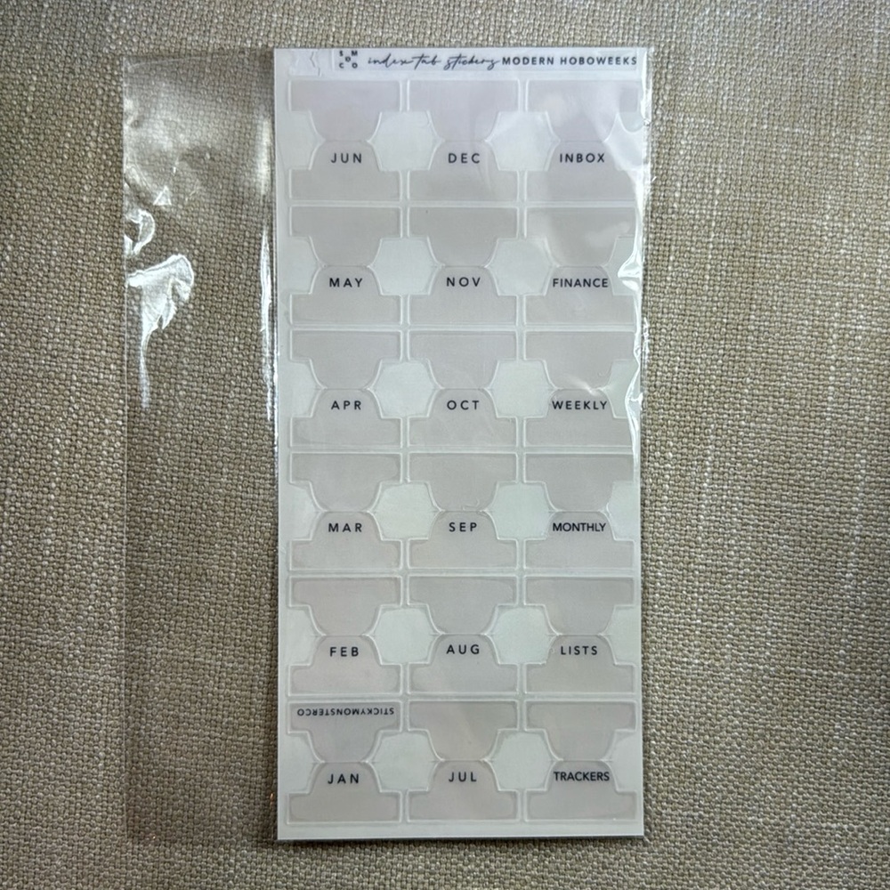 Hobonichi Weeks Monthly Tabs